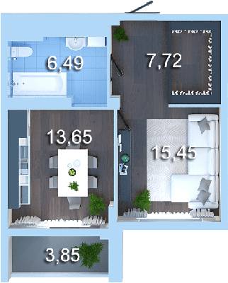 1-комнатная 45.24 м² в ЖК Новопечерська Вежа от 55 473 грн/м², Киев