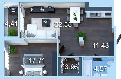 1-комнатная 66.75 м² в ЖК Новопечерська Вежа от 50 950 грн/м², Киев