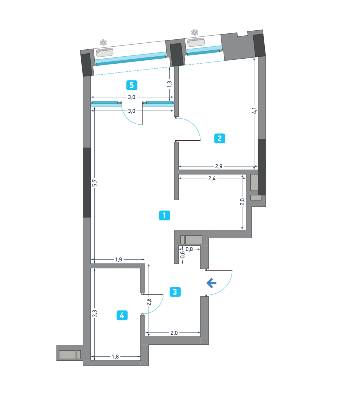 4-кімнатна 102.61 м² в ЖК Славутич від 24 008 грн/м², Київ
