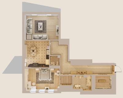 2-кімнатна 116.2 м² в КБ Патріарх Хол від 69 450 грн/м², Київ