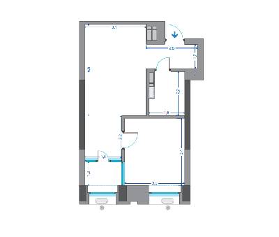 1-кімнатна 38.11 м² в ЖК Славутич від 28 050 грн/м², Київ