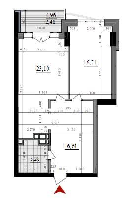 1-кімнатна 64.18 м² в ЖК A52 від 52 150 грн/м², Київ
