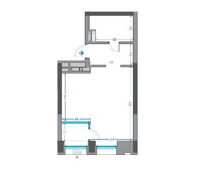 Студія 33.84 м² в ЖК Славутич від 27 800 грн/м², Київ