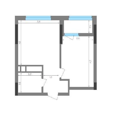 1-комнатная 41.19 м² в ЖК Time от застройщика, Киев