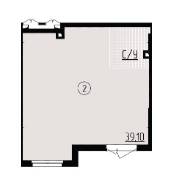 Помещение свободного назначения 39.1 м² в ЖК Praga-2 от застройщика, Киев