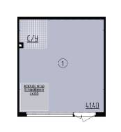 Помещение свободного назначения 41.4 м² в ЖК Praga-2 от застройщика, Киев