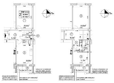 2-кімнатна 87.74 м² в ЖК Квартал Тарасівський від 10 100 грн/м², с. Тарасівка