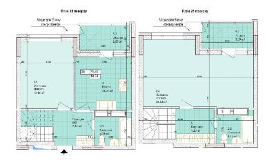 Двухуровневая 75.31 м² в ЖК Дніпровська Мрія от 24 000 грн/м², Киев