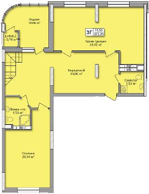 Дворівнева 201.85 м² в ЖК по вул. Ю. Кондратюка від 21 500 грн/м², Київ