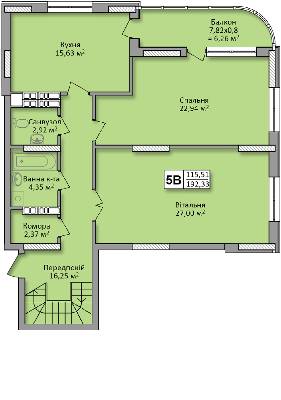 Дворівнева 192.33 м² в ЖК по вул. Ю. Кондратюка від 21 500 грн/м², Київ