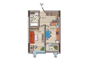 1-кімнатна 42.67 м² в ЖК Французький квартал 2 від 46 750 грн/м², Київ
