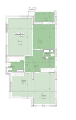 3-комнатная 85.19 м² в ЖК Дніпровська Мрія от 25 000 грн/м², Киев