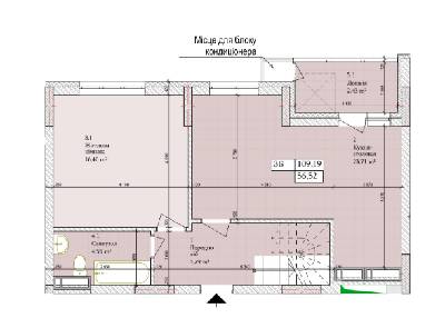 3-комнатная 109.19 м² в ЖК Дніпровська Мрія от 21 000 грн/м², Киев