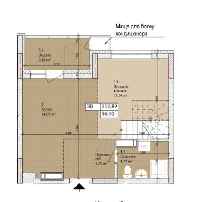 3-комнатная 112.89 м² в ЖК Дніпровська Мрія от 21 000 грн/м², Киев