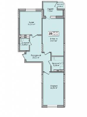 2-кімнатна 94.55 м² в ЖК по вул. Ю. Кондратюка від 27 000 грн/м², Київ