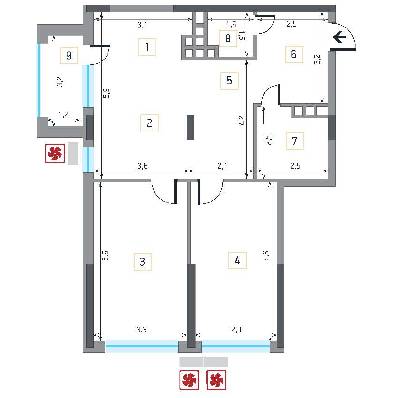 3-кімнатна 84.83 м² в ЖК Victory V від 33 000 грн/м², Київ