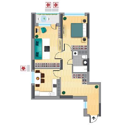 2-кімнатна 71 м² в ЖК Victory V від 35 000 грн/м², Київ