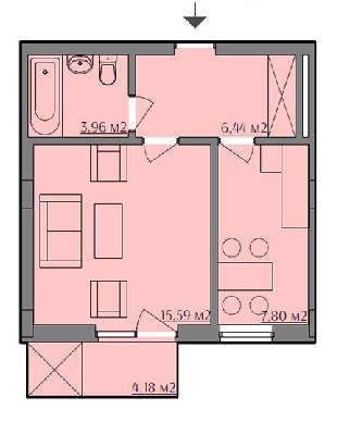 1-комнатная 35.04 м² в ЖК на ул. Варшавская, 201А от 33 800 грн/м², Львов