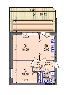 2-комнатная 52.4 м² в ЖК Липинка от 26 800 грн/м², Киев