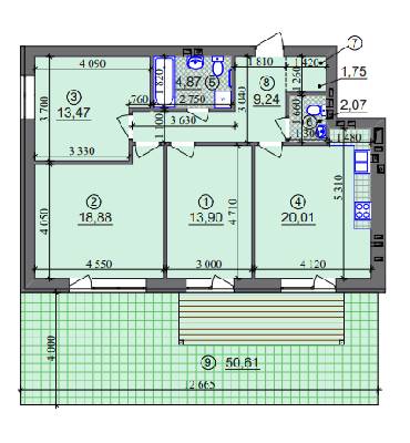3-комнатная 84.19 м² в ЖК Липинка от 26 500 грн/м², Киев