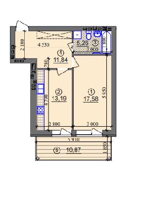 1-комнатная 51.13 м² в ЖК Липинка от 25 000 грн/м², Киев