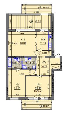 3-комнатная 127.86 м² в ЖК Липинка от 26 500 грн/м², Киев