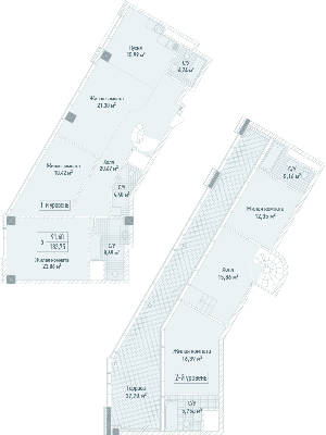 5+ комнат 183.75 м² в ЖК Бульвар Фонтанов от 71 280 грн/м², Киев