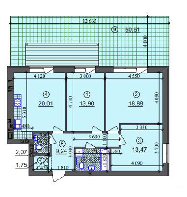 3-комнатная 84.19 м² в ЖК Липинка от 26 505 грн/м², Киев