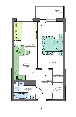 1-комнатная 55.56 м² в ЖК Home and Park Comfort House от 13 550 грн/м², г. Борисполь