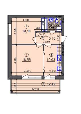 2-комнатная 56.13 м² в ЖК Липинка от 26 800 грн/м², Киев