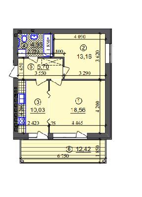 2-комнатная 56.13 м² в ЖК Липинка от 26 800 грн/м², Киев
