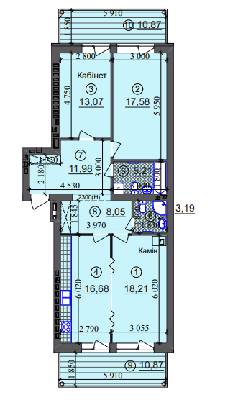 3-комнатная 100.49 м² в ЖК Липинка от 26 505 грн/м², Киев