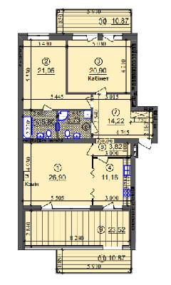 3-комнатная 127.86 м² в ЖК Липинка от 26 505 грн/м², Киев