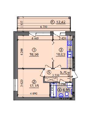 2-комнатная 56.13 м² в ЖК Липинка от 26 800 грн/м², Киев