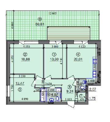 3-комнатная 84.19 м² в ЖК Липинка от 26 500 грн/м², Киев