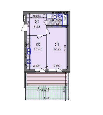 1-комнатная 44.55 м² в ЖК Липинка от 26 505 грн/м², Киев