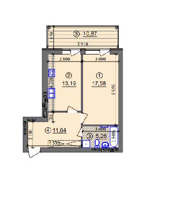 1-комнатная 51.13 м² в ЖК Липинка от 25 000 грн/м², Киев