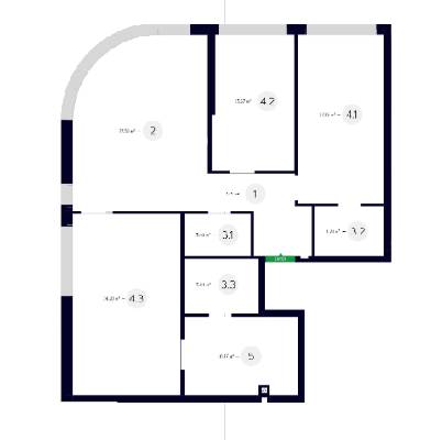 3-кімнатна 114.2 м² в ЖК White Lines від 50 700 грн/м², Київ