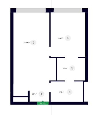 1-кімнатна 46.19 м² в ЖК White Lines від 70 250 грн/м², Київ