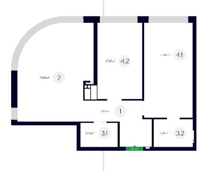2-кімнатна 72.86 м² в ЖК White Lines від 65 000 грн/м², Київ
