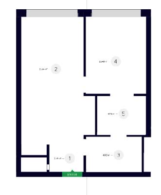 1-кімнатна 45.51 м² в ЖК White Lines від 49 550 грн/м², Київ