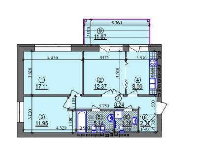 3-комнатная 72.55 м² в ЖК Липинка от 26 505 грн/м², Киев