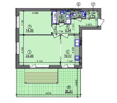 2-комнатная 64.92 м² в ЖК Липинка от 26 505 грн/м², Киев