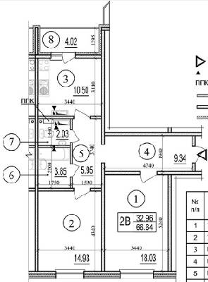 2-кімнатна 66.64 м² в ЖК Еврика від забудовника, Київ