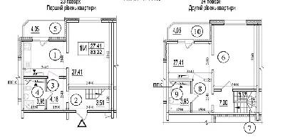Дворівнева 83.22 м² в ЖК Еврика від забудовника, Київ