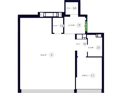 3-кімнатна 121.1 м² в ЖК White Lines від 47 950 грн/м², Київ