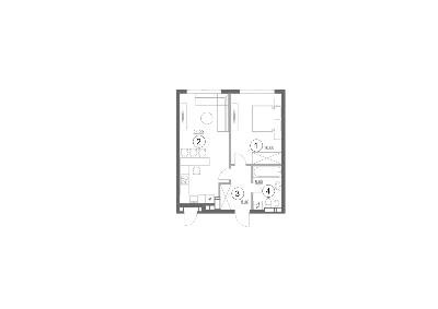 1-кімнатна 51.6 м² в ЖК Greenville Park від 51 900 грн/м², Київ