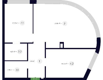2-кімнатна 70.71 м² в ЖК White Lines від 79 250 грн/м², Київ
