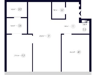 2-кімнатна 75.36 м² в ЖК White Lines від 65 000 грн/м², Київ