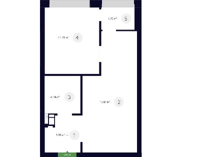 1-кімнатна 39.25 м² в ЖК White Lines від 70 250 грн/м², Київ